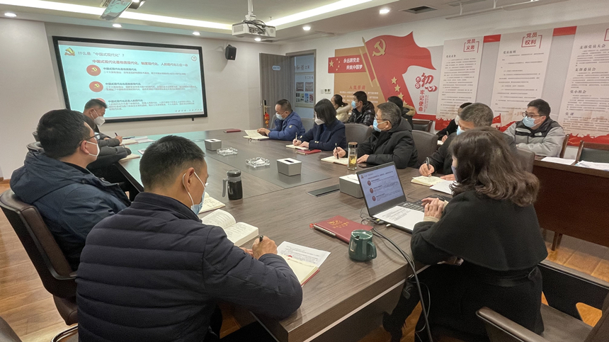 支部書記講微黨課，學習黨的二十大精神——解讀中國式現(xiàn)代化01