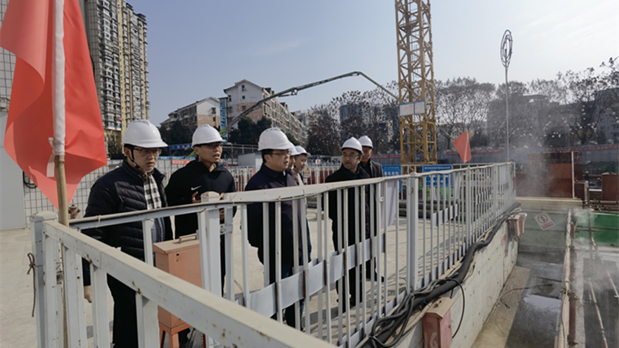 圖二：集團(tuán)黨委委員、副總經(jīng)理倪丹督導(dǎo)嘉來(lái)建工安全工作